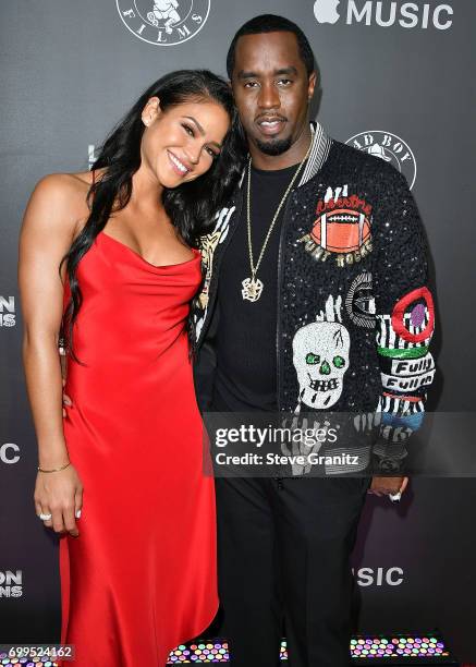 Cassie, Sean Combs, P. Diddy arrives at the Los Angeles Premiere Of "Can't Stop Won't Stop" at Writers Guild of America, West on June 21, 2017 in Los...