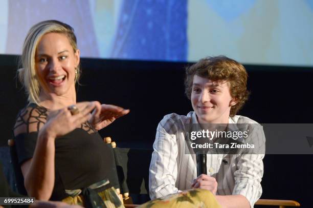 Alyshia Ochse and Toby Nichols attend the screening of "Desolation" during the 2017 Los Angeles Film Festival at Arclight Cinemas Culver City on June...