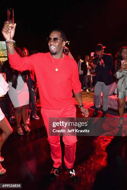 Sean "Diddy" Combs at the world premiere of Can't Stop Won't Stop at the official after party powered by CIROC Vodka and Deleon Vodka at a private...