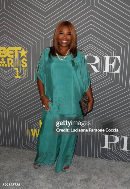 Producer Mona Scott-Young attends BET Chairman and CEO Debra Lee's 'PRE', a BET Awards dinner for the 17th Annual BET Awards at The London West...