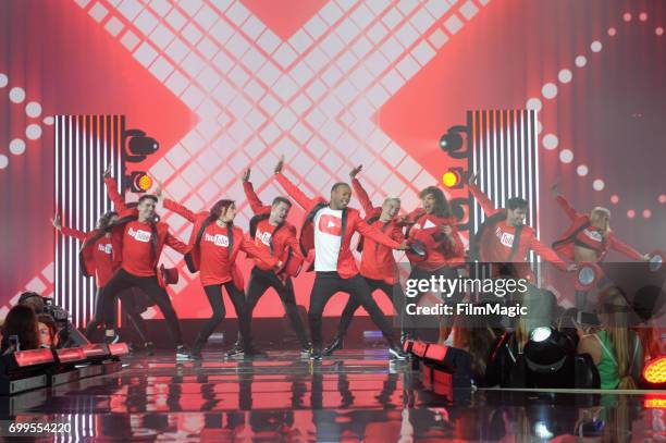 Todrick Hall Performs at #YouTubeOnstage at VidCon 2017 at Anaheim Convention Center on June 21, 2017 in Anaheim, California.