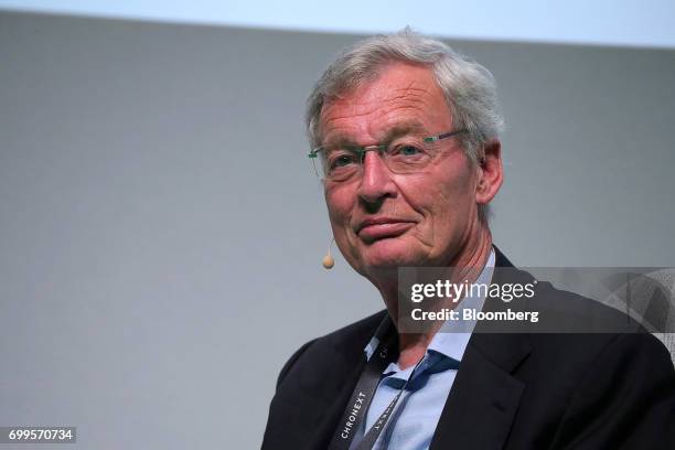 Gerhard Cromme, chairman of Siemens AG, looks on during the Noah technology conference in Berlin, Germany, on Thursday, June 22, 2017. The...