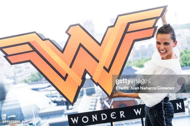 Actress Elena Anaya attends 'Wonder Woman' photocall at Hotel NH Collection Madrid Suecia on June 22, 2017 in Madrid, Spain.