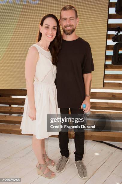 Co-chair / founder of Twitter Jack Dorsey and CMO of Twitter Leslie Berland attend the ' #SheInspiresMe: Twitter celebrates female voices &...