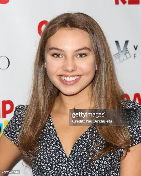 Actress Caitlin Carmichael attends the premiere of "Camp Cool Kids" at The AMC Universal City Walk on June 21, 2017 in Universal City, California.