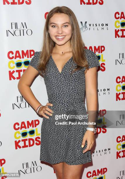 Actress Caitlin Carmichael attends the premiere of "Camp Cool Kids" at The AMC Universal City Walk on June 21, 2017 in Universal City, California.