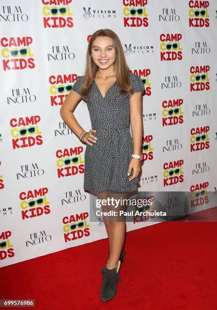 Actress Caitlin Carmichael attends the premiere of "Camp Cool Kids" at The AMC Universal City Walk on June 21, 2017 in Universal City, California.