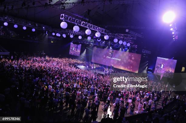 General view of atmosphere at #YouTubeOnstage at VidCon 2017 at Anaheim Convention Center on June 21, 2017 in Anaheim, California.