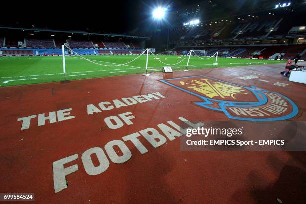 View of the stadium before the Emirates FA Cup, fourth round replay match at Upton Park, London.