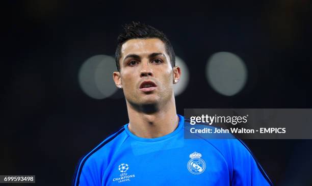 Real Madrid's Cristiano Ronaldo during the warm up