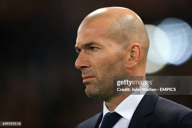 Real Madrid coach Zinedine Zidane