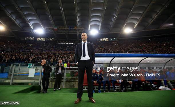 Real Madrid coach Zinedine Zidane