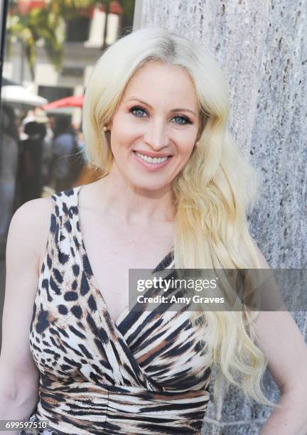 Sara Barrett is seen on the street in Los Angeles on June 18, 2017 in Los Angeles, California. *** Sara Barrett