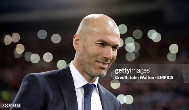 Real Madrid coach Zinedine Zidane