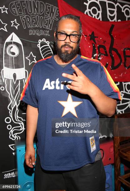 Samy Deluxe during the press conference of Salut Salon and Samy Deluxe on June 27, 2017 in Hamburg, Germany.