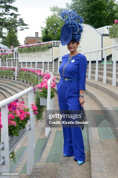 Milliner Ilda Di Vico attends day 3 of Royal Ascot at Ascot Racecourse on June 22, 2017 in Ascot, England.