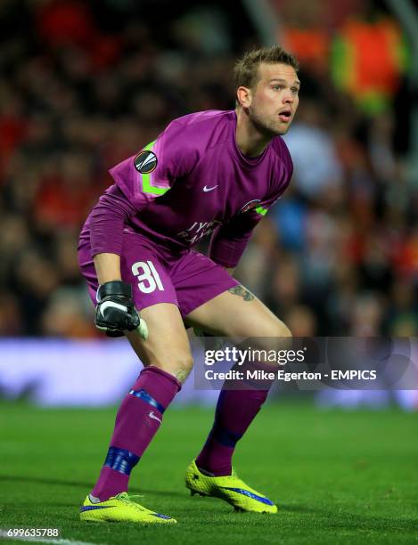 Midtjylland goalkeeper Mikkel Andersen