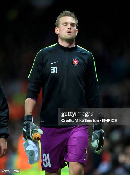 Midtjylland goalkeeper Mikkel Andersen