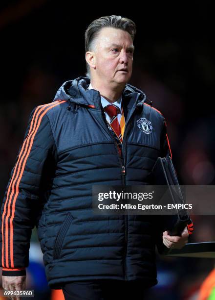 Manchester United manager Louis van Gaal after the game.