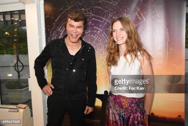 Grichka Bogdanov and guest Gaelle attend 'Ulugh Beg The Man Who Unlocked the Universe ' Screening Cocktail at Club 13 and Dinner at Hotel Hoche on...