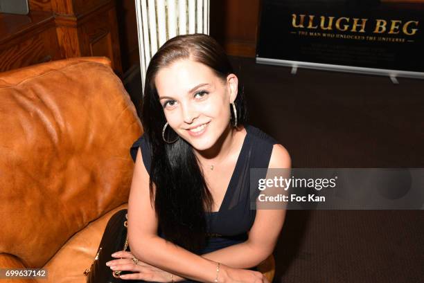 Sylvie Pouget attends 'Ulugh Beg The Man Who Unlocked the Universe ' Screening Cocktail at Club 13 and Dinner at Hotel Hoche on June 21, 2017 in...