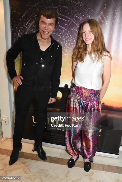 Grichka Bogdanov and guest Gaelle attend 'Ulugh Beg The Man Who Unlocked the Universe ' Screening Cocktail at Club 13 and Dinner at Hotel Hoche on...