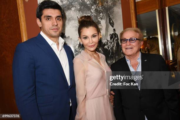Timur Tillyaev, Lola-Karimova Tillyaeva and Orlando attend 'Ulugh Beg The Man Who Unlocked the Universe ' Screening Cocktail at Club 13 and Dinner at...