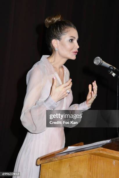 Lola-Karimova Tillyaeva attends 'Ulugh Beg The Man Who Unlocked the Universe ' Screening Cocktail at Club 13 and Dinner at Hotel Hoche on June 21,...