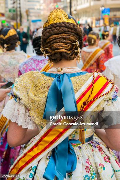 fallas festival - las fallas festival in valencia stock pictures, royalty-free photos & images