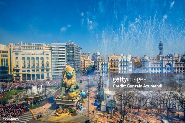 fallas festival - valencia stock pictures, royalty-free photos & images