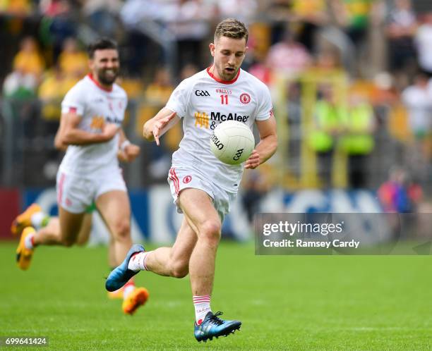 Monaghan , Ireland - 18 June 2017; Niall Sludden of Tyrone during the Ulster GAA Football Senior Championship Semi-Final match between Tyrone and...