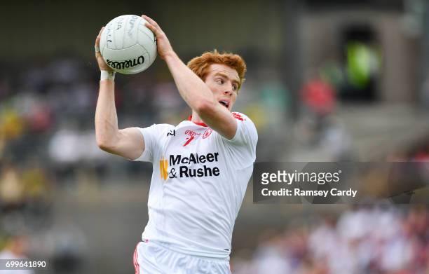 Monaghan , Ireland - 18 June 2017; Peter Harte of Tyrone during the Ulster GAA Football Senior Championship Semi-Final match between Tyrone and...