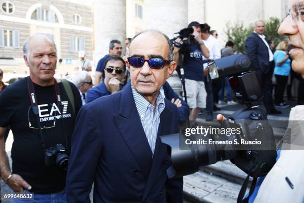 Giancarlo Leone attends during the Carla Fendi Funeral at Chiesa degli Artisti on June 22, 2017 in Rome, Italy.