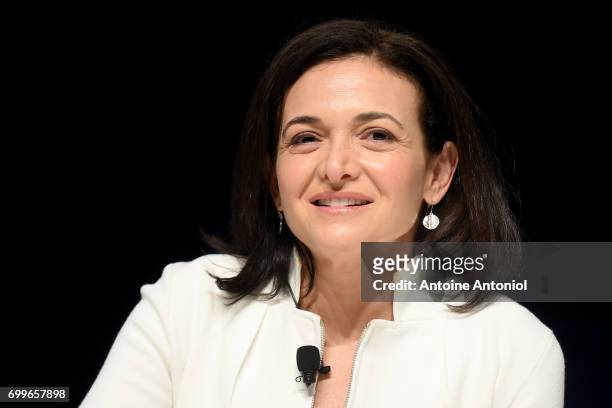 Chief Operating Officer of Facebook Sheryl Sandberg attends the Cannes Lions Festival 2017 on June 22, 2017 in Cannes, France.