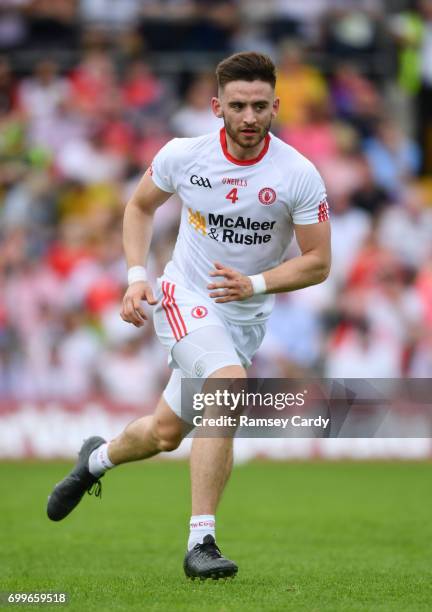 Monaghan , Ireland - 18 June 2017; Pádraig Hampsey of Tyrone during the Ulster GAA Football Senior Championship Semi-Final match between Tyrone and...