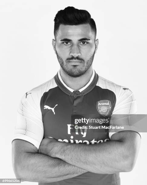 Arsenal's latest signing Sead Kolasinac at London Colney on June 6, 2017 in St Albans, England.