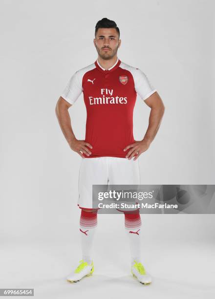 Arsenal's latest signing Sead Kolasinac at London Colney on June 6, 2017 in St Albans, England.