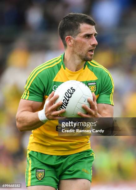 Monaghan , Ireland - 18 June 2017; Paddy McGrath of Donegal during the Ulster GAA Football Senior Championship Semi-Final match between Tyrone and...