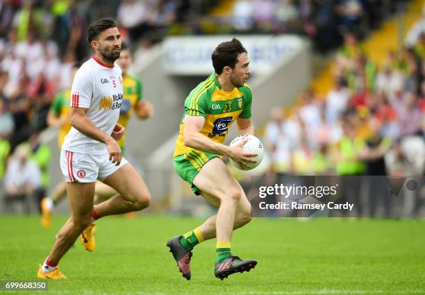 Monaghan , Ireland - 18 June 2017; Cian Mulligan of Donegal during the Ulster GAA Football Senior Championship Semi-Final match between Tyrone and...