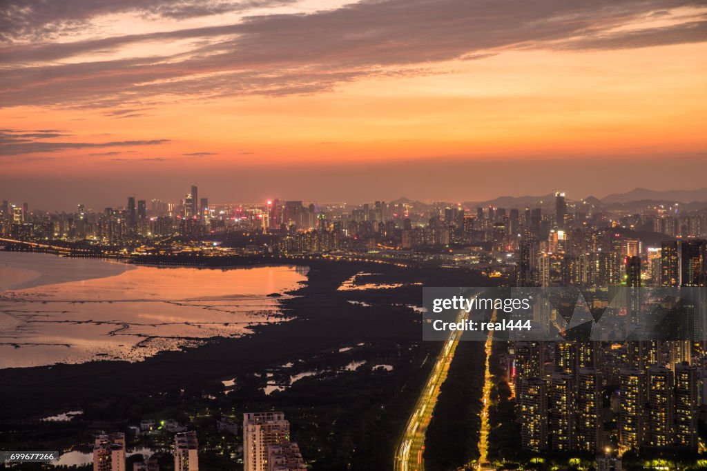 China shenzhen wolkenkrabber