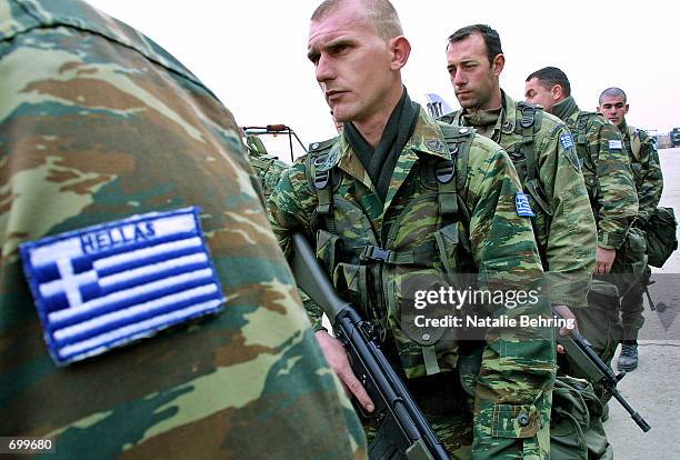 Greek Forces Greek Army Men Inauguration Of The New Monument Of Greek Soldiers