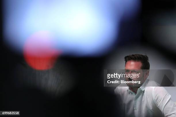 Rolf Schromgens, chief executive officer of Trivago N.V., looks on during the Noah technology conference in Berlin, Germany, on Thursday, June 22,...