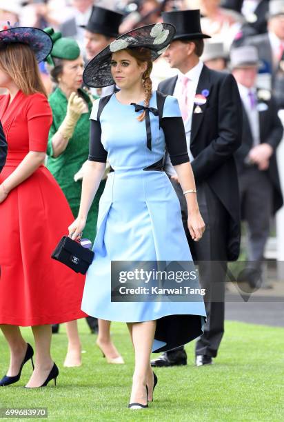 Princess Beatrice of York attends Ladies Day of Royal Ascot 2017 at Ascot Racecourse on June 22, 2017 in Ascot, England.