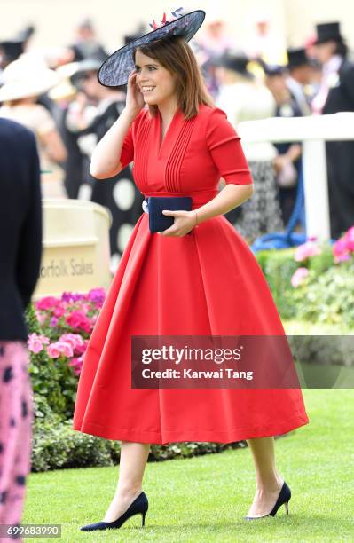 Princess Eugenie of York attends Ladies Day of Royal Ascot 2017 at Ascot Racecourse on June 22, 2017 in Ascot, England.