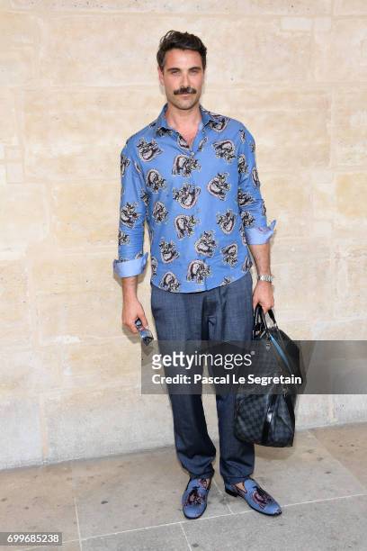 Luca Calvani attends the Louis Vuitton Menswear Spring/Summer 2018 show as part of Paris Fashion Week on June 22, 2017 in Paris, France.