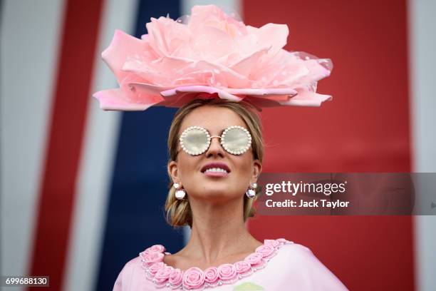 Natalia Kapchuk poses for a photograph on day 3 of Royal Ascot at Ascot Racecourse on June 22, 2017 in Ascot, England. The five-day Royal Ascot...