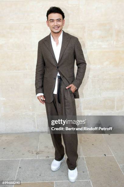 Yang Shuo attends the Louis Vuitton Menswear Spring/Summer 2018 show as part of Paris Fashion Week on June 22, 2017 in Paris, France.