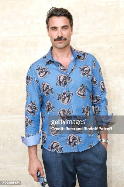 Actor Luca Calvani attends the Louis Vuitton Menswear Spring/Summer 2018 show as part of Paris Fashion Week on June 22, 2017 in Paris, France.