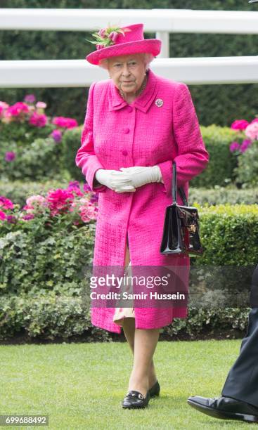 Queen Elizabeth II attends Royal Ascot 2017 at Ascot Racecourse on June 22, 2017 in Ascot, England.