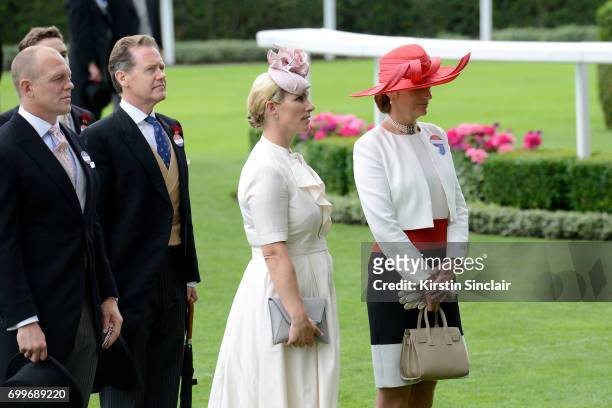 The Earl of Snowdon and Sophie, Countess of Wessex are seen in the Parade Ring as they attend Royal Ascot 2017 at Ascot Racecourse on June 22, 2017...